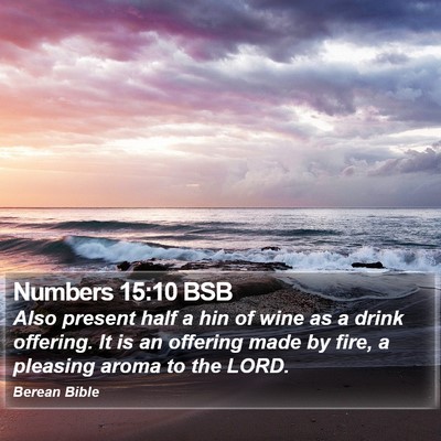 Numbers 15:10 BSB Bible Verse Image