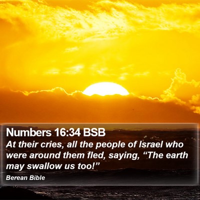 Numbers 16:34 BSB Bible Verse Image
