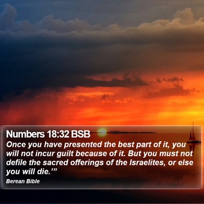 Numbers 18:32 BSB Bible Verse Image