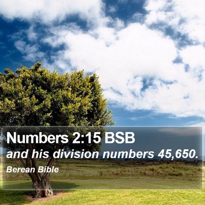 Numbers 2:15 BSB Bible Verse Image