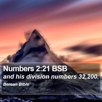 Numbers 2:21 BSB Bible Verse Image