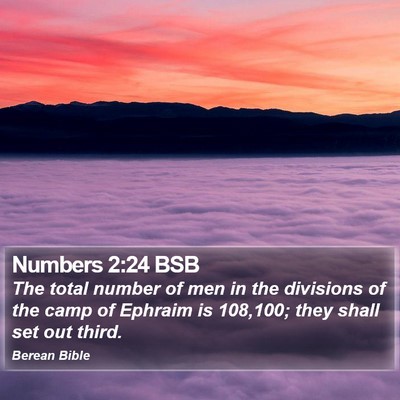 Numbers 2:24 BSB Bible Verse Image
