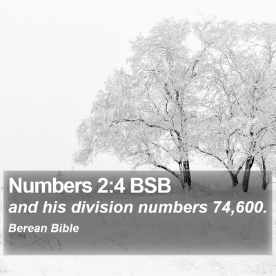 Numbers 2:4 BSB Bible Verse Image