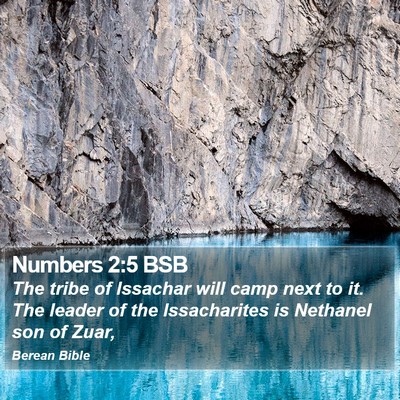 Numbers 2:5 BSB Bible Verse Image