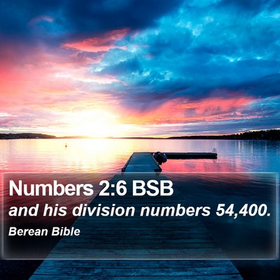 Numbers 2:6 BSB Bible Verse Image