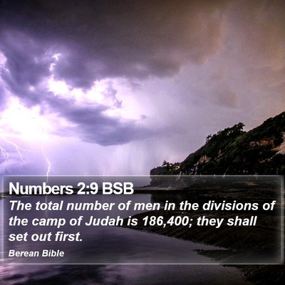Numbers 2:9 BSB Bible Verse Image