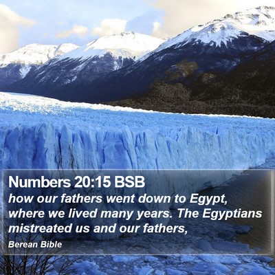 Numbers 20:15 BSB Bible Verse Image