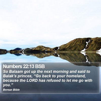 Numbers 22:13 BSB Bible Verse Image