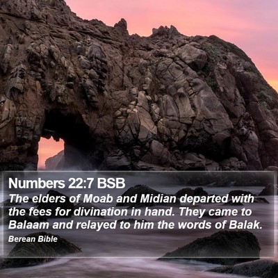 Numbers 22:7 BSB Bible Verse Image