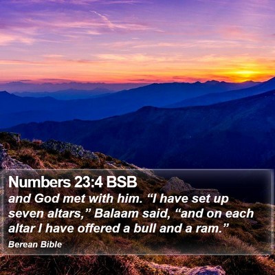 Numbers 23:4 BSB Bible Verse Image