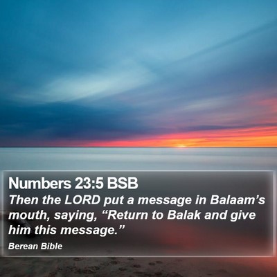 Numbers 23:5 BSB Bible Verse Image