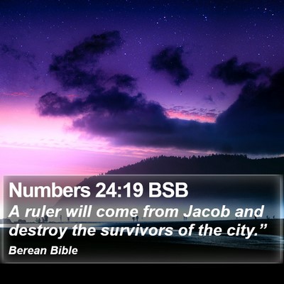 Numbers 24:19 BSB Bible Verse Image