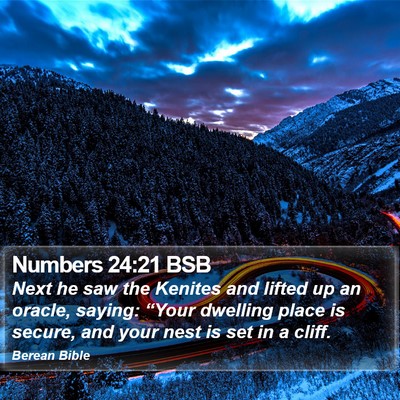 Numbers 24:21 BSB Bible Verse Image