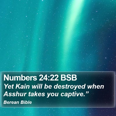 Numbers 24:22 BSB Bible Verse Image