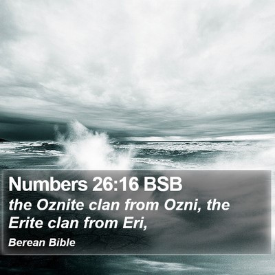 Numbers 26:16 BSB Bible Verse Image