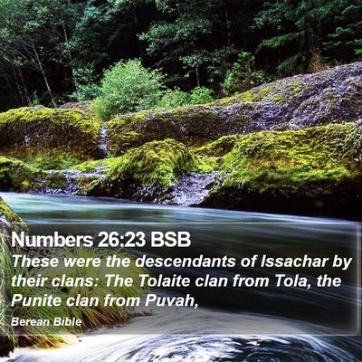 Numbers 26:23 BSB Bible Verse Image