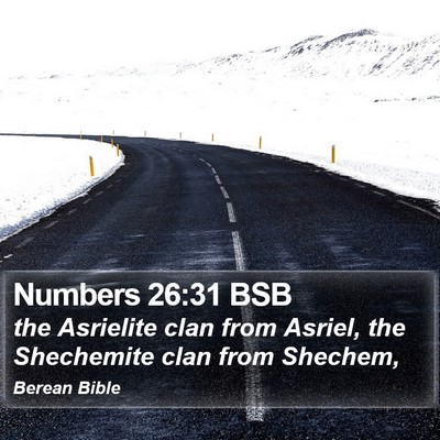 Numbers 26:31 BSB Bible Verse Image