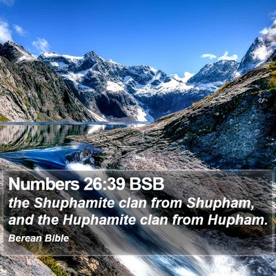 Numbers 26:39 BSB Bible Verse Image
