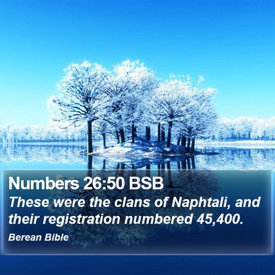 Numbers 26:50 BSB Bible Verse Image