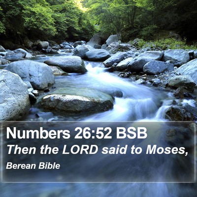 Numbers 26:52 BSB Bible Verse Image