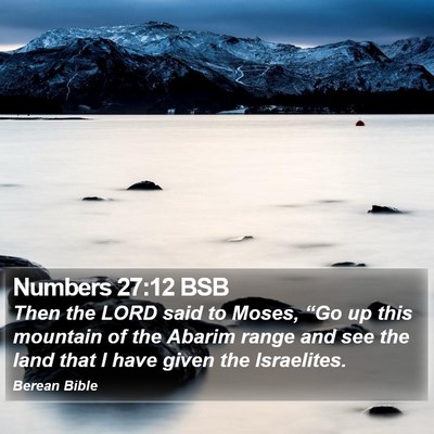 Numbers 27:12 BSB Bible Verse Image
