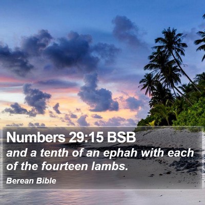 Numbers 29:15 BSB Bible Verse Image