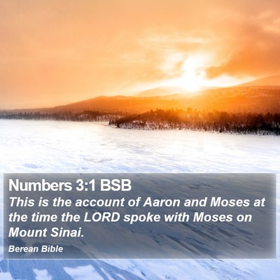 Numbers 3:1 BSB Bible Verse Image