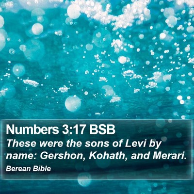Numbers 3:17 BSB Bible Verse Image
