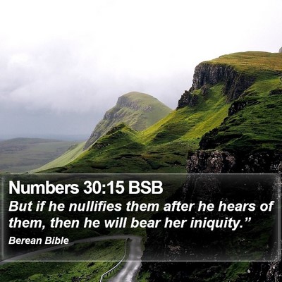 Numbers 30:15 BSB Bible Verse Image