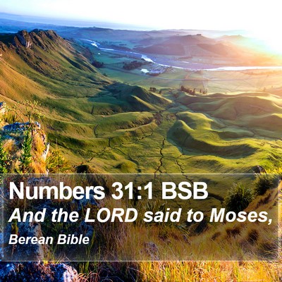 Numbers 31:1 BSB Bible Verse Image