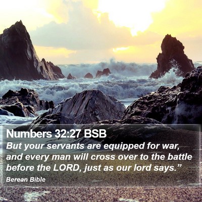 Numbers 32:27 BSB Bible Verse Image