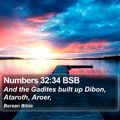 Numbers 32:34 BSB Bible Verse Image