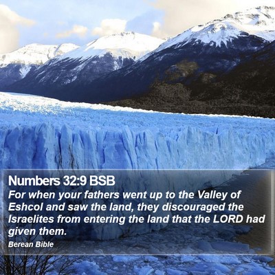 Numbers 32:9 BSB Bible Verse Image