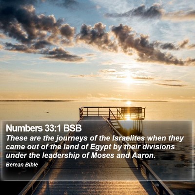 Numbers 33:1 BSB Bible Verse Image