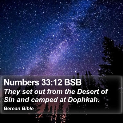 Numbers 33:12 BSB Bible Verse Image