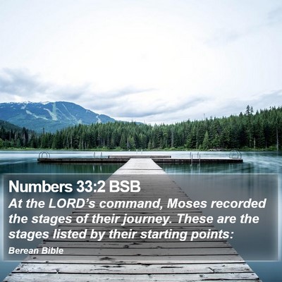 Numbers 33:2 BSB Bible Verse Image