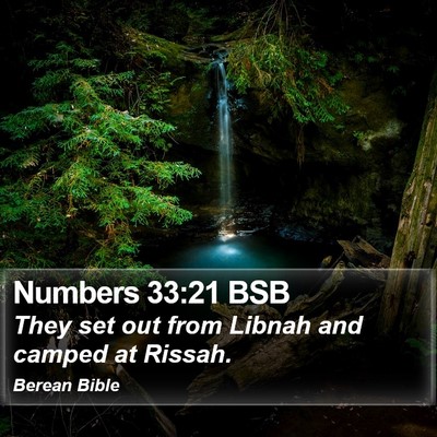 Numbers 33:21 BSB Bible Verse Image