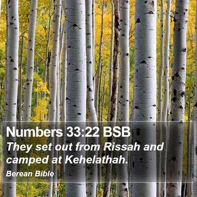 Numbers 33:22 BSB Bible Verse Image