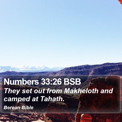 Numbers 33:26 BSB Bible Verse Image