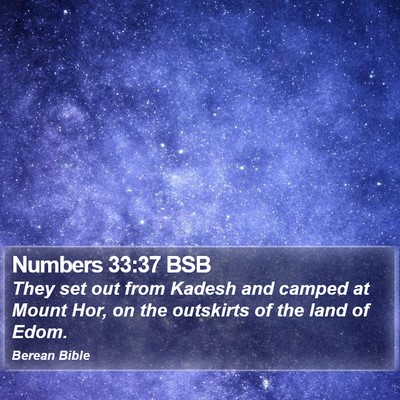 Numbers 33:37 BSB Bible Verse Image