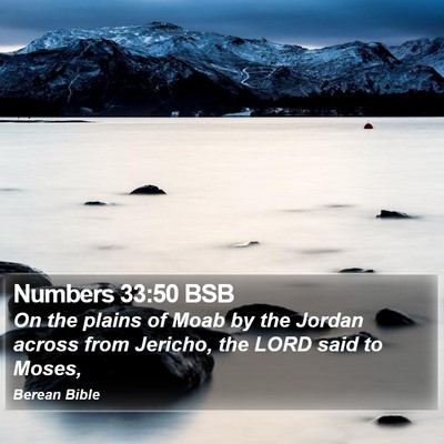 Numbers 33:50 BSB Bible Verse Image