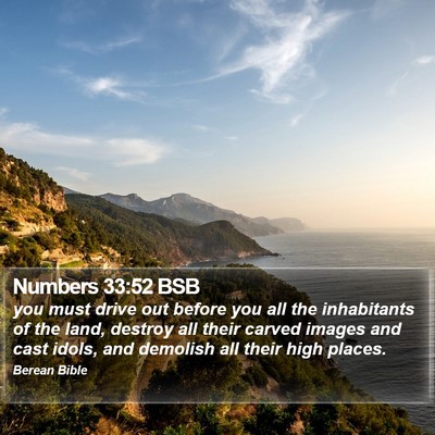 Numbers 33:52 BSB Bible Verse Image