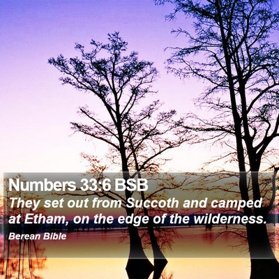 Numbers 33:6 BSB Bible Verse Image