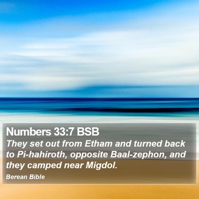 Numbers 33:7 BSB Bible Verse Image