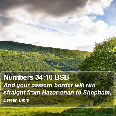 Numbers 34:10 BSB Bible Verse Image