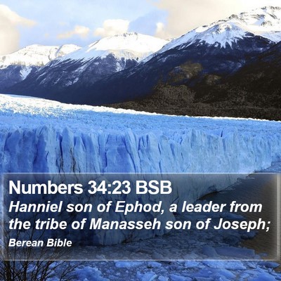 Numbers 34:23 BSB Bible Verse Image