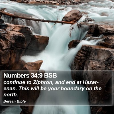 Numbers 34:9 BSB Bible Verse Image