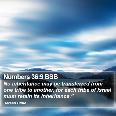 Numbers 36:9 BSB Bible Verse Image
