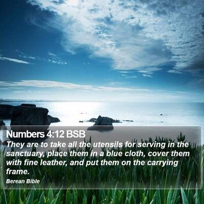 Numbers 4:12 BSB Bible Verse Image