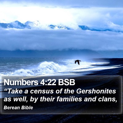 Numbers 4:22 BSB Bible Verse Image